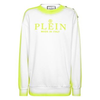 Philipp Plein Crewneck Sweatshirt - Dames - Sweatshirts - Wit - XS - Katoen - Hoodies & sweatvesten