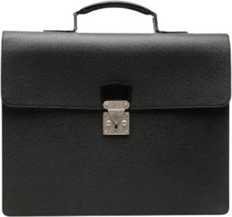 Louis Vuitton Pre-owned Handbags, female, Black, Size: ONE SIZE Pre-owned Robusto 2 Briefcase