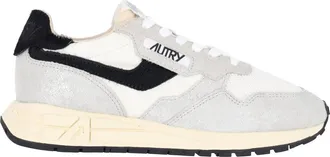 Autry Silver Leather Reelwind Low Sneakers