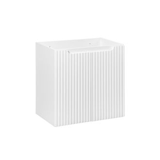 Petits Meubles Mueble bajo lavabo 60cm 2 puertas paneles de melamina y mdf blanco