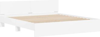 vidaXL Estructura De Cama Con Cabecero Blanco 137 X 190 Cm Vidaxl