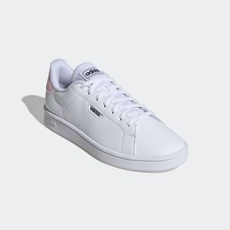 adidas Sneaker ADIDAS SPORTSWEAR URBAN COURT, Damen, Gr. 38,5, weiss (cloud wei&szlig;, cloud wei&szlig;, clear pink), Synthetik, Schuhe Sneaker