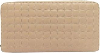 Celine Pre-owned Lange portemonnee (bi-fold) - Dames - Vintage Accessoires - Beige - ONE Size - Leer - Vintage