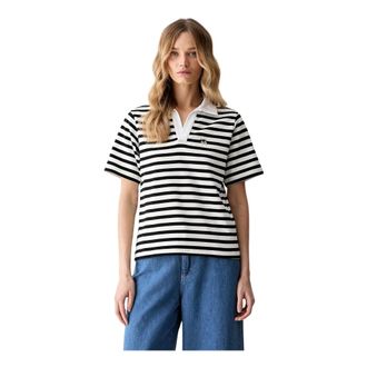 Karl Lagerfeld Tops, Dames, Veelkleurig, XS, Katoen, Ikon Polo Shirt