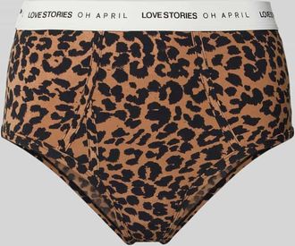 Oh April Slip mit elastischem Bund - LOVESTORIES X OH APRIL in Camel, Gr&ouml;&szlig;e XS