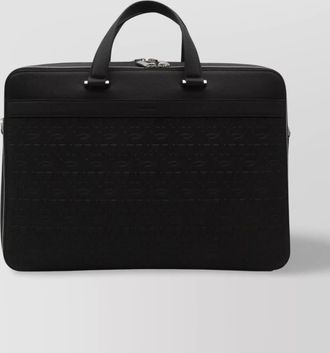 Ferragamo handcrafted leather laptop bag