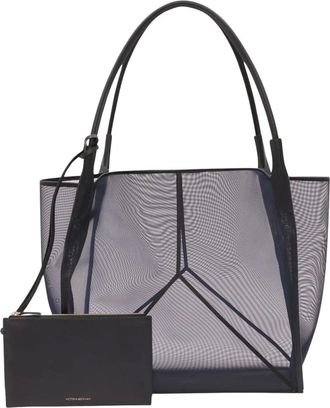 Victoria Beckham Tote Bags, female, Blue, Size: ONE SIZE Victoria Tote