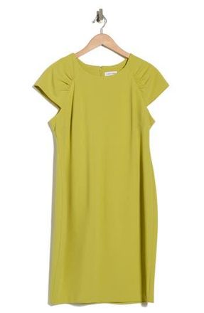 Calvin Klein Cap Sleeve Sheath Dress in Celery at Nordstrom Rack, Size 10