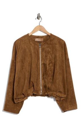Blank NYC Faux Suede Bubble Hem Jacket in Favorite Duo at Nordstrom Rack, Size X-Small
