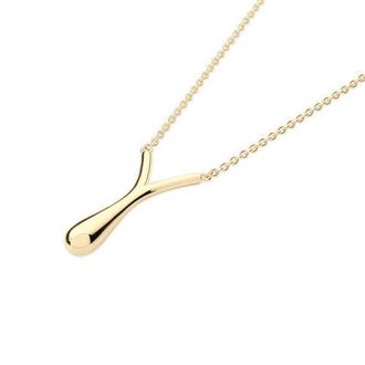 Lucy Quartermaine V Drop Pendant in Gold Vermeil at Nordstrom