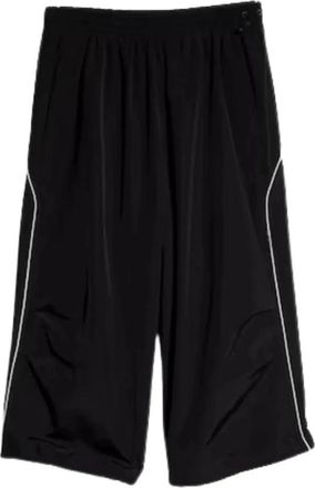 Gucci Katoenen nylon Bermuda met borduursel - Heren - Korte sportbroeken - Zwart - L - Katoen - Fitness