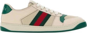 Gucci Screener sneaker - Dames - Sneakers - Groen - 38 1/2 EU - Leer - Schoenen