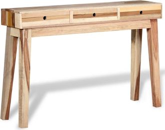 vidaXL Mesa Consola De Madera Maciza Reciclada
