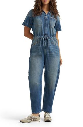 Lee Denim Barrel Leg Union-All Jumpsuit in Heavy Rainfall at Nordstrom, Size X-Large