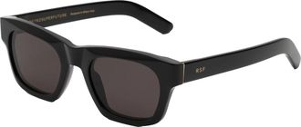 Retro Superfuture Unisex Sunglasses Sintesi Black Acetate