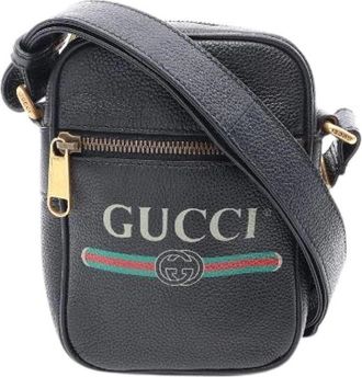 Gucci Borsa a spalla in pelle Webbing Line Pre-owned - - Pre-owned - Donna - Nero - ONE SIZE