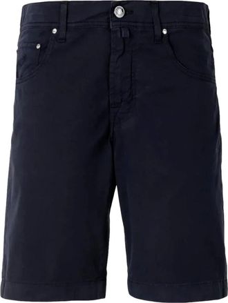 Jacob Cohen Heren, Korte broeken, Blauw, Maat: W30 Katoen