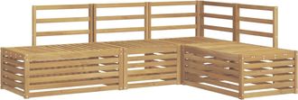 vidaXL Conjunto De Sof&aacute;s De Exterior 4 Pieza Blanco Vidaxl
