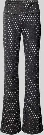 Noisy May Flared Cut Hose im Allover-Look Modell DESTINY in Black, Gr&ouml;&szlig;e XS