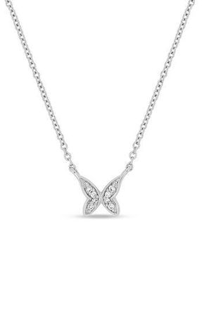 Bony Levy Icons 18K White Gold Diamond Butterfly Pendant Necklace in 18Kw at Nordstrom Rack