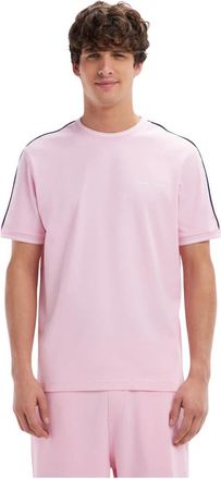Eden Park Roze katoenen T-shirt met relaxte pasvorm - Heren - T-shirts - Roze - L - Katoen - Tops