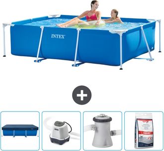Intex Piscina Con Estructura Rectangular - 220x150x60 Cm - 7-piezas Scb53