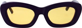 The Attico Retro Chic Zonnebril - Dames - Zonnebrillen - Paars - 51 MM - Accessoires