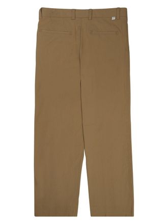 Paolo Pecora Loose Fit Cotton Chino Trousers - Beige