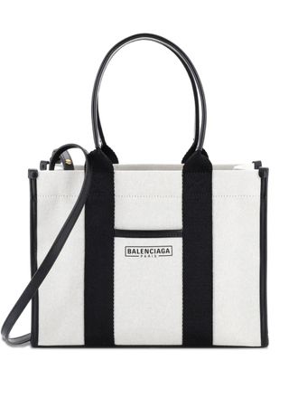 Balenciaga Hardware Canvas Small tote bag - Nero