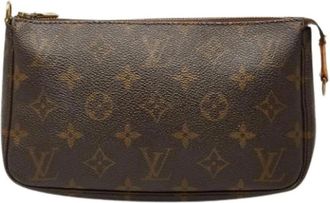 Louis Vuitton Pre-owned Clutches, female, Brown, Size: ONE SIZE Pre-owned Pochette Accessoires