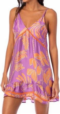Maaji Womens Banha Short Dress In Lilac Fern
