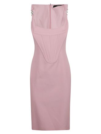 Versace Back Zip Sleeveless Dress