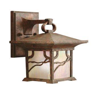 Netlighting Kichler Morris Outdoor 1 Light Wall Lantern Copper IP44 in Brown