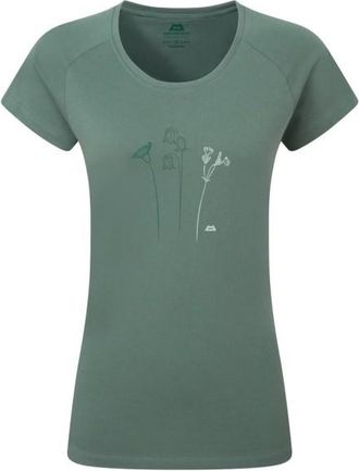 Mountain Equipment Mountain Flower Tee T-Shirt f&uuml;r Damen | oliv/t&uuml;rkis