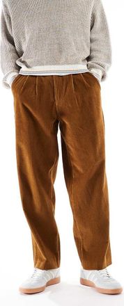 Farah Adam Archive - Pantaloni in twill marrone chiaro