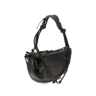 Isabel Marant Womens Black Lamb Ovis Aries Shoulder Bag