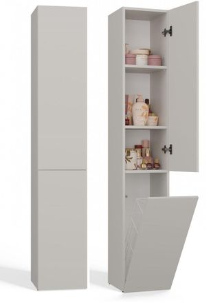 OEM Columna Con Estante Y Cesta Para Mueble De Ba&ntilde;o En Color Cachemir: &iexcl;elegancia Y Funcionalidad Para Tu Ba&ntilde;o