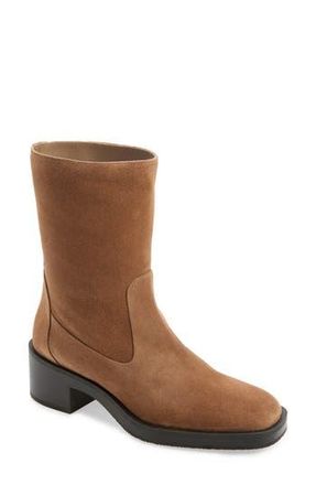 Stuart Weitzman Kaia Bootie in Khaki Sport Suede at Nordstrom Rack, Size 9.5