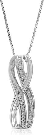 Vir Jewels 1/20 cttw Lab Grown Diamond Fashion Pendant Necklace in Sterling Silver with Chain For Women
