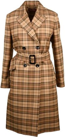 Max Mara Jassen, Dames, Bruin, S, Polyester, Cairo Cappotto