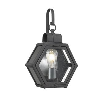 Netlighting Quoizel Heath Outdoor Wall Lantern Mottled Black IP44