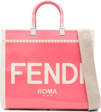 Fendi Borsa tote Sunshine media - Toni neutri