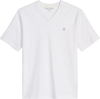 Marc O'Polo V-Shirt MARC OPOLO, Herren, Gr. XXL, wei&szlig;, Obermaterial: 100% Baumwolle, V-Ausschnitt, Shirts V-Shirt