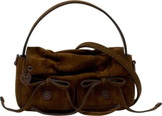 Acne Studios Handbags, female, Brown, Size: ONE SIZE Multipocket Micro Crossbody