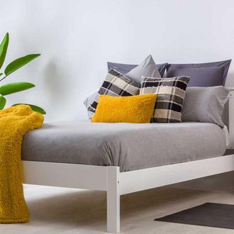 COTTON ARTEAN Funda nórdica punto jersey algodón gris ( 260x260 ) Cama de 180