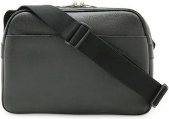 Louis Vuitton Pre-owned Taiga Reporter PM Schoudertas - Dames - Vintage Schoudertas - Zwart - ONE Size - Leer - Vintage