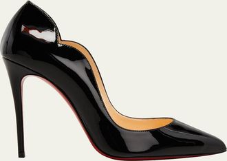 Christian Louboutin 100mm Hot Chick Patent High-Heel Pumps