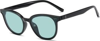 Generic Large Frame Mens Vacation Sunglasses Outdoor Womens Driving Shopping Sun Glasses(Blue)