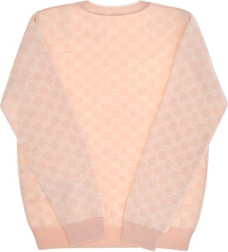 Gucci Wool Sweater For Girl Pale Rose-White Ovis Aries Rose/white