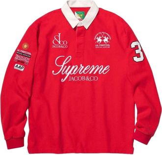 SUPREME x La Martina SS26 Rugby Red SUP-SS26-317-RED